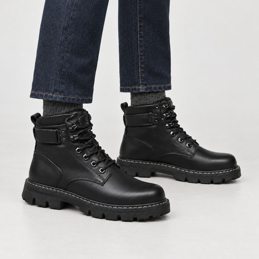 Vittorio Lace-Up Boots - Lead Product Detail