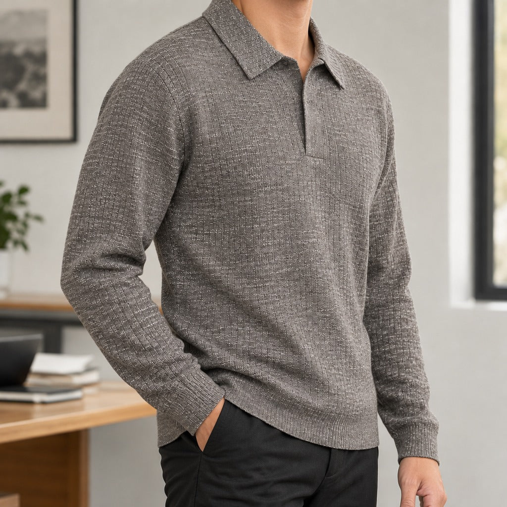 Ivan Ribbed Polo - Lead Product Detail