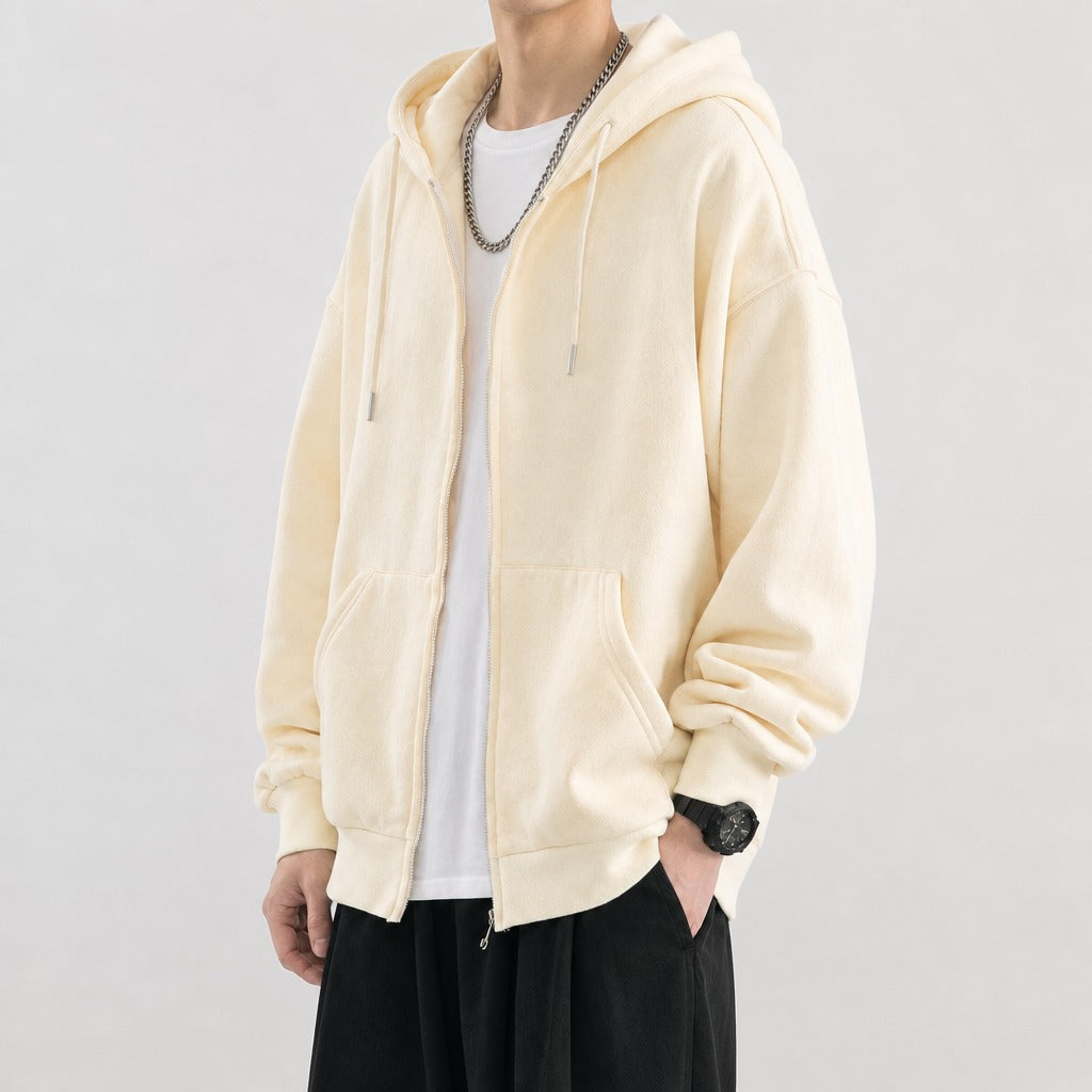 Gianluca Oversized Zip Jacket - Lead Product Detail