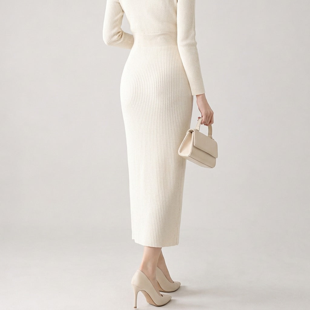 Gloria Wrap Midi Dress - Lead Product Detail