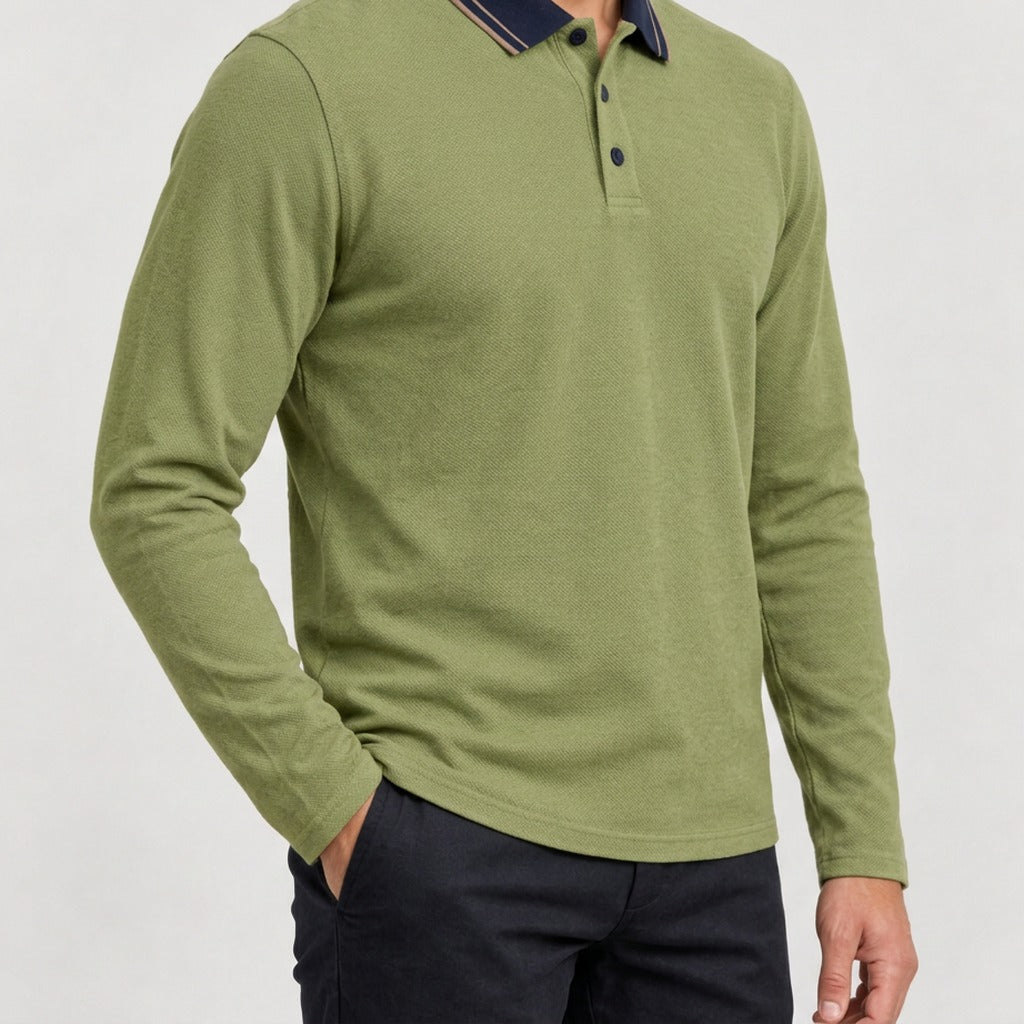 Sixten Contrast Collar Polo - Lead Product Detail