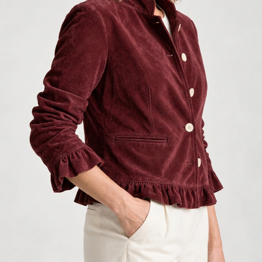 Ellinor Ruffle Hem Jacket - Lead Product Detail