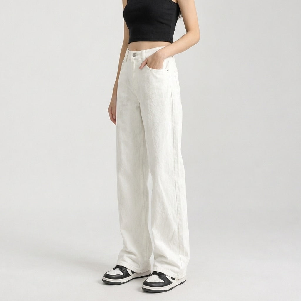 Violaine Wide Leg Jeans - Lead Product Detail