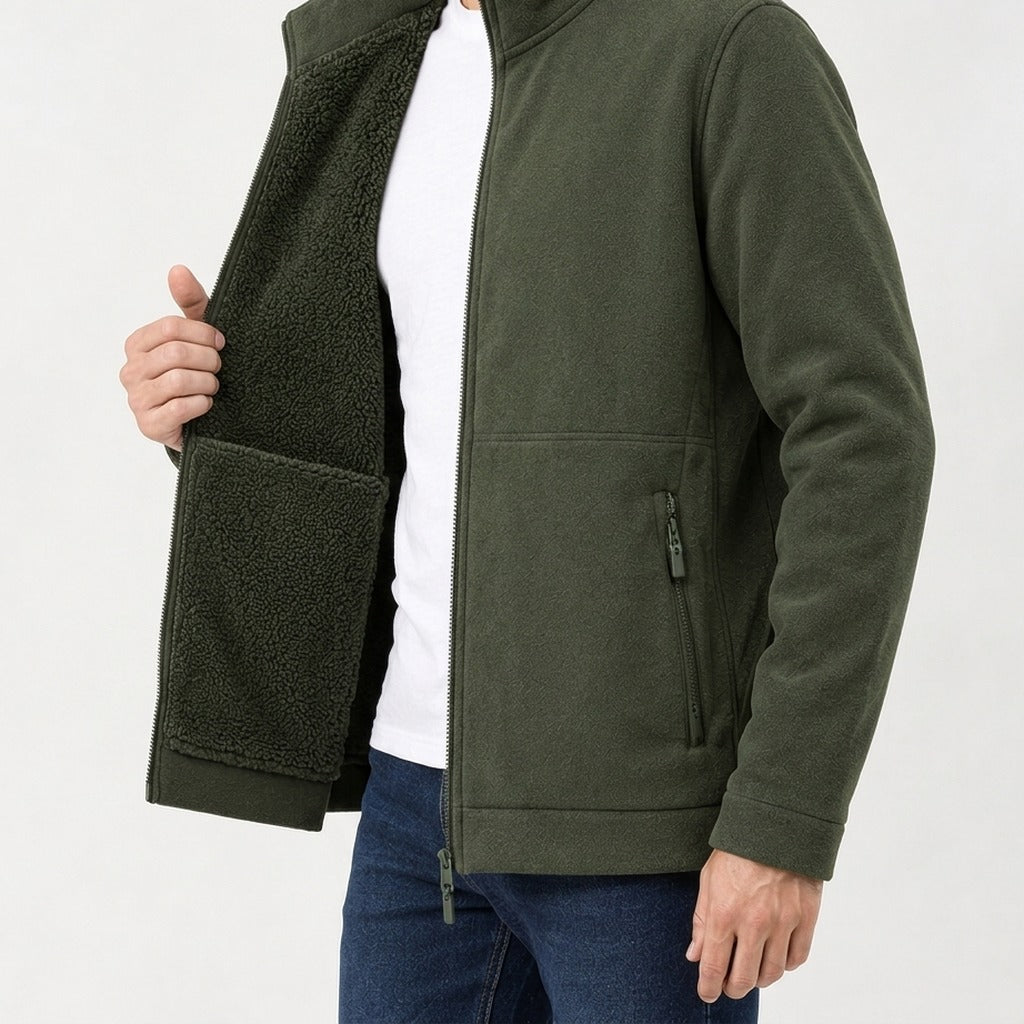 Jeremy Fleece Lined Jacket - Lead Product Detail