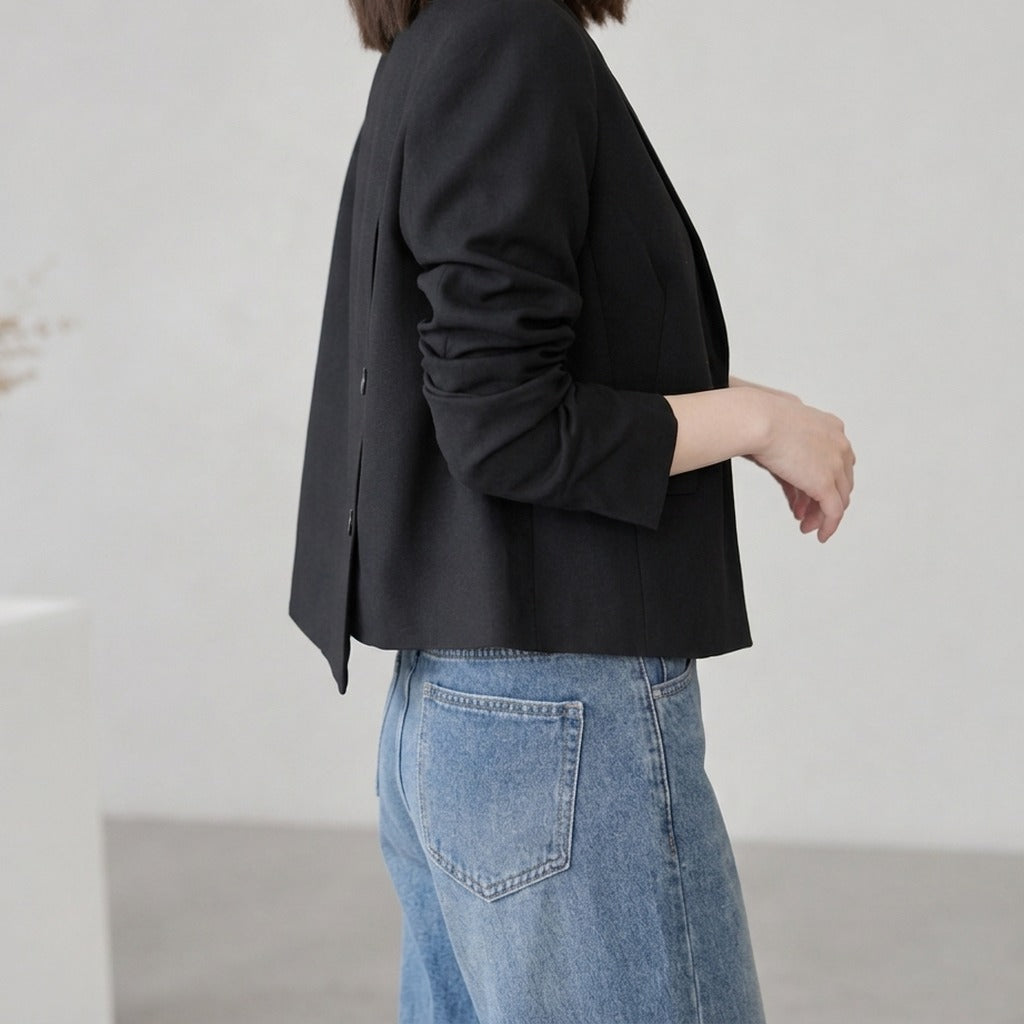 Albertina Cropped Blazer - Lead Product Detail