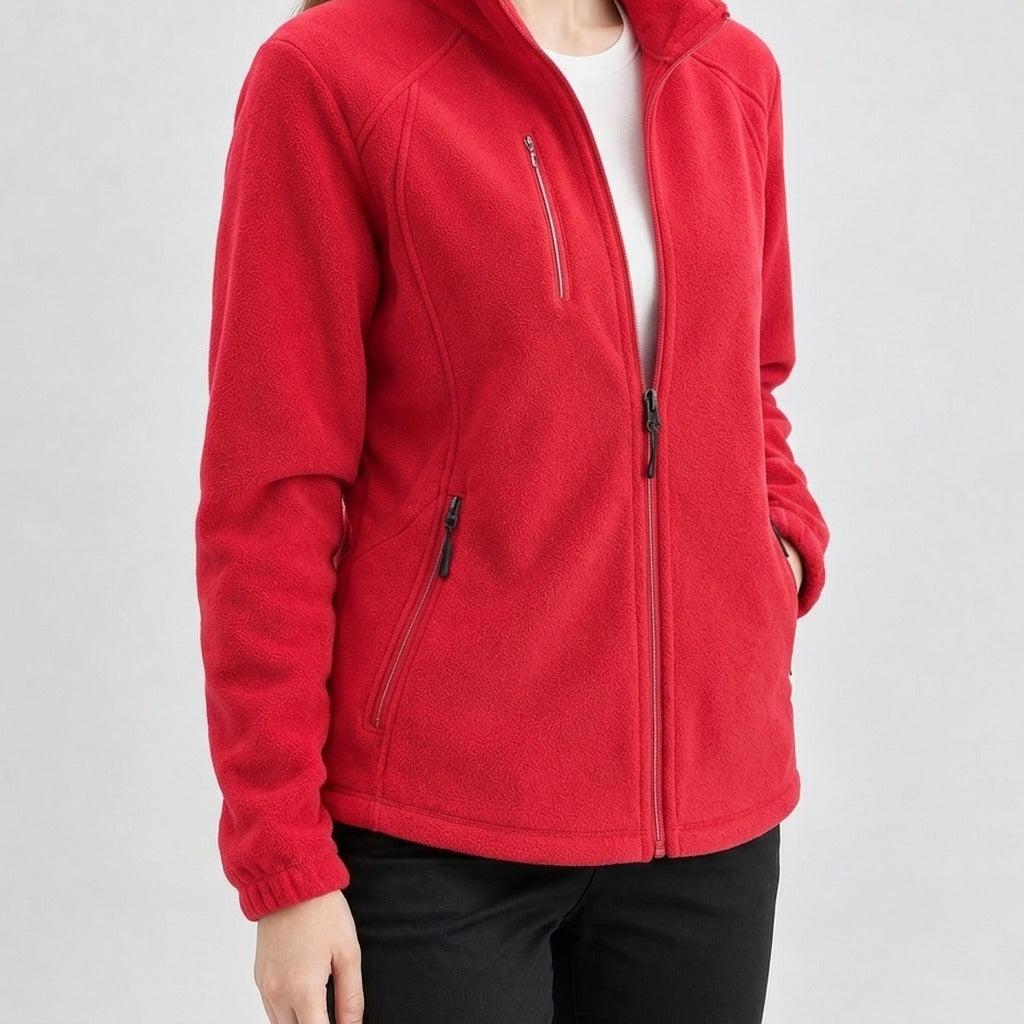 Alisande Stand Collar Fleece Jacket - Lead Product Detail