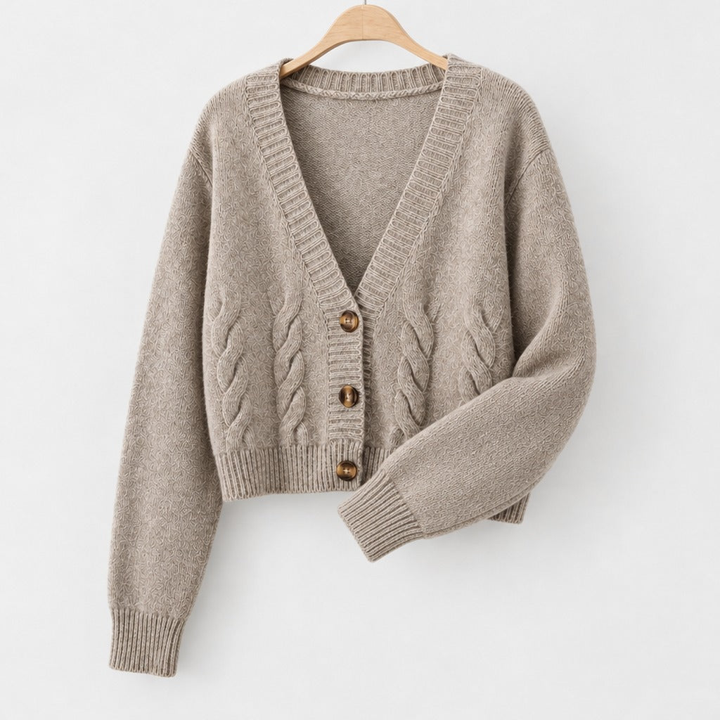 Arabelle Cable Knit Cardigan - Lead Product Detail