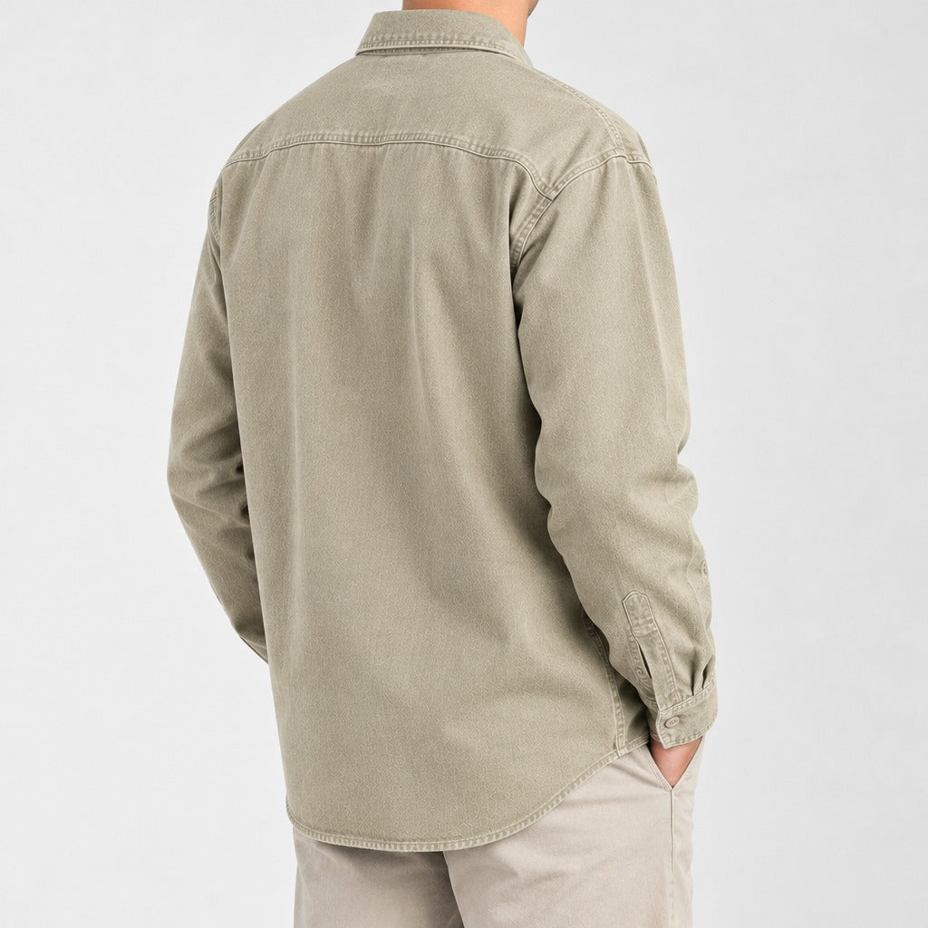 Emil Relaxed Overshirt - Lead Product Detail
