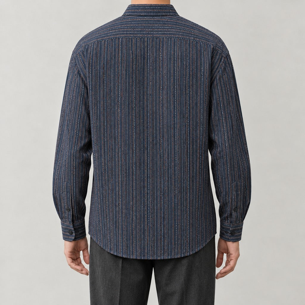 Ferran Striped Shirt - Lead Product Detail