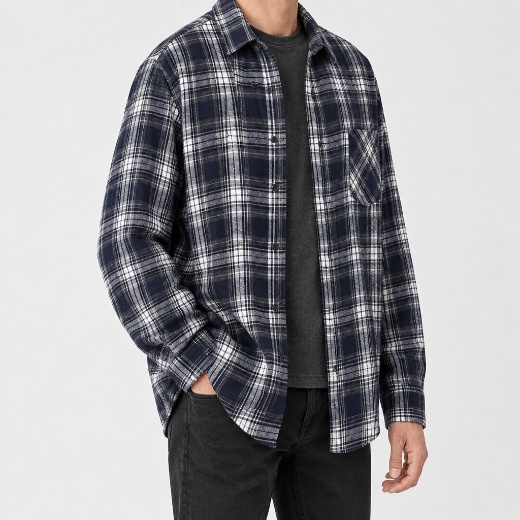 Gianfranco Plaid Overshirt - Lead Product Detail