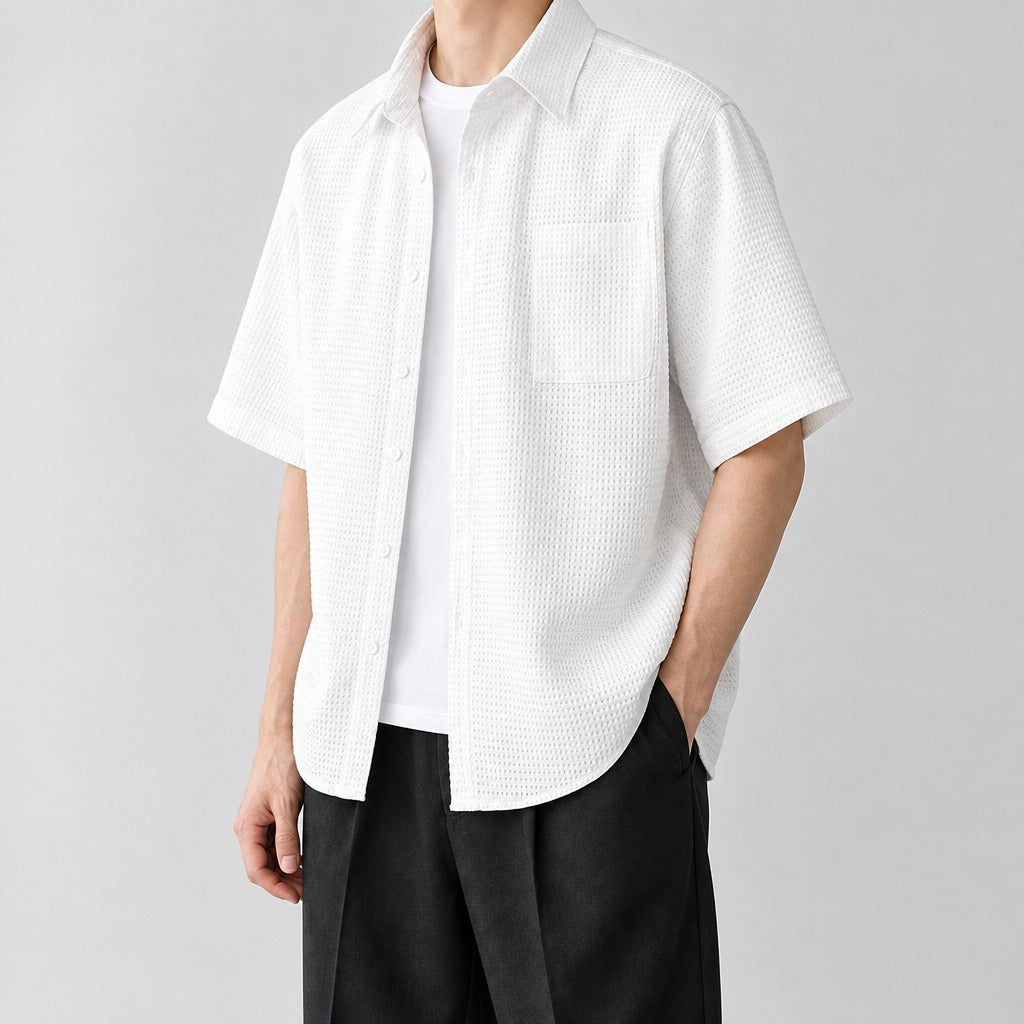 Johannes Waffle Shirt - Lead Product Detail