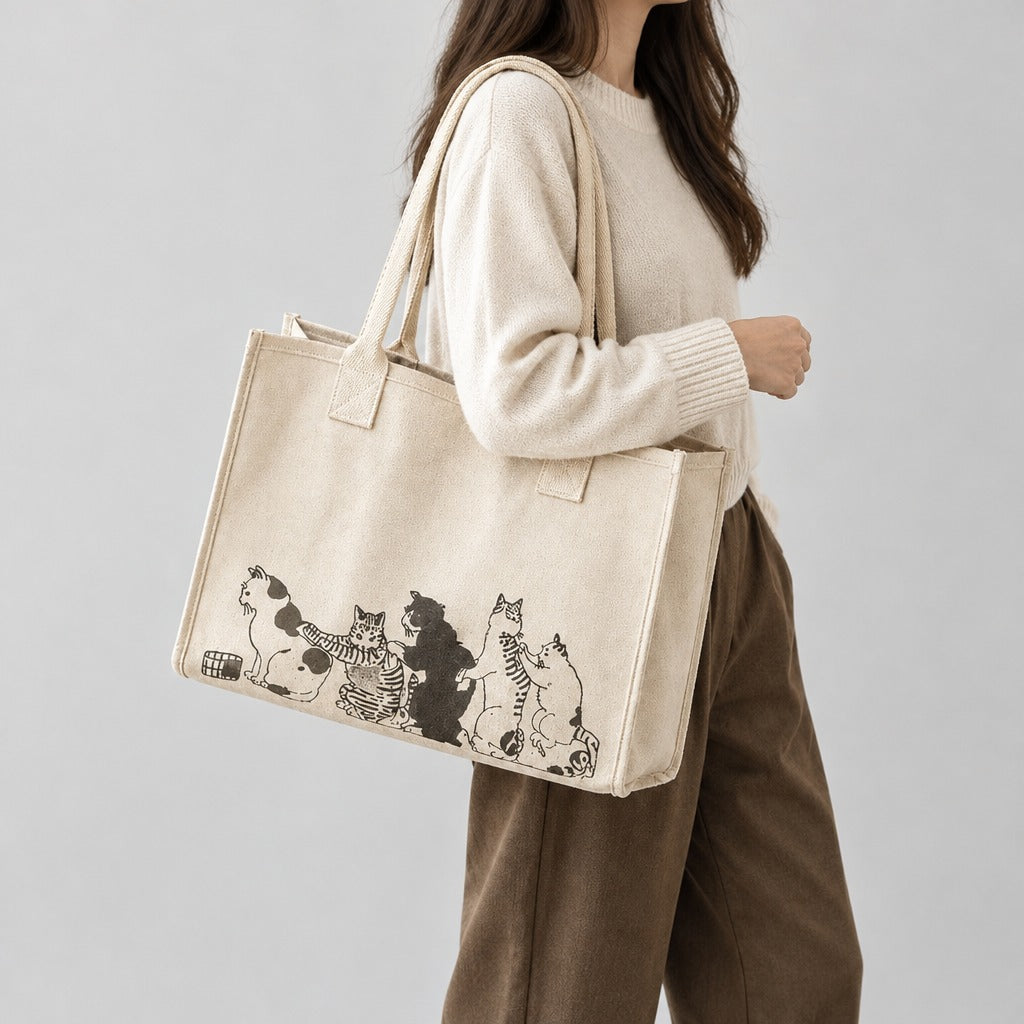 Brita Cat Print Tote - Lead Product Detail