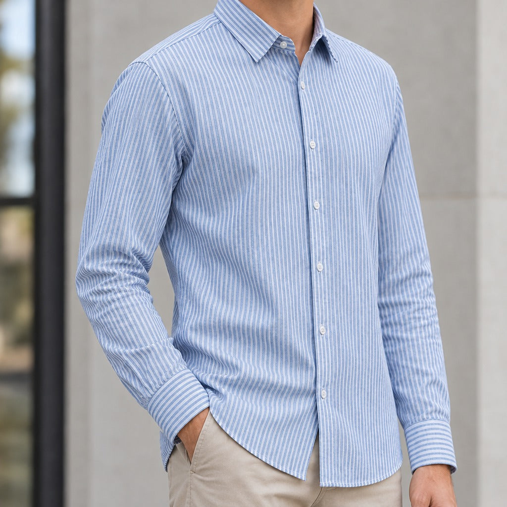 Morgan Striped Shirt - Lead Product Detail