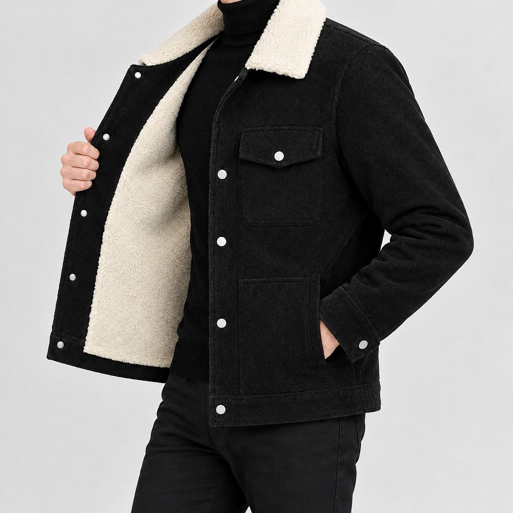 Nelson Sherpa Collar Jacket - Lead Product Detail