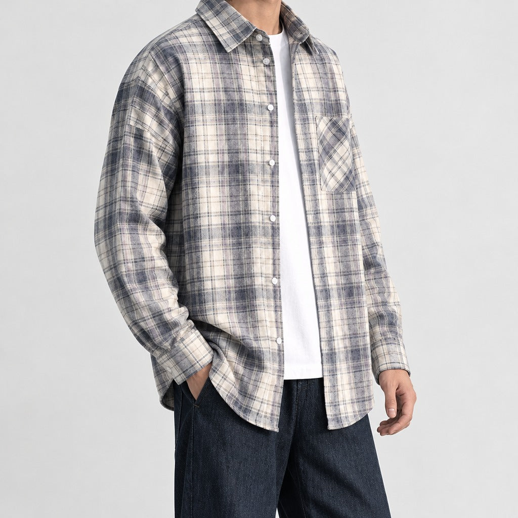 Rufino Plaid Overshirt - Lead Product Detail