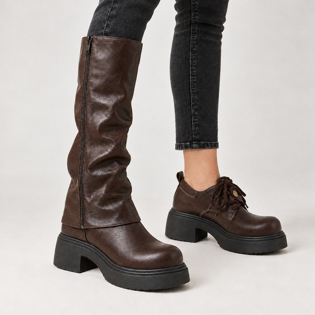 Catherine Convertible Boots - Lead Product Detail