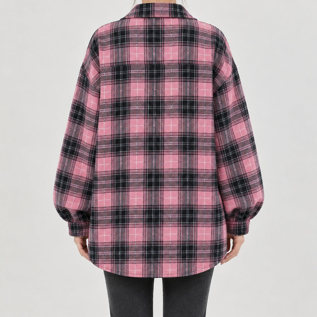 Charline Plaid Overshirt - Lead Product Detail