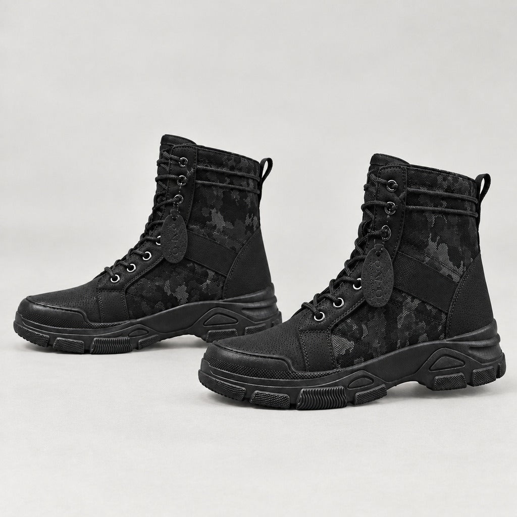 Arnulf Camouflage Boots - Lead Product Detail