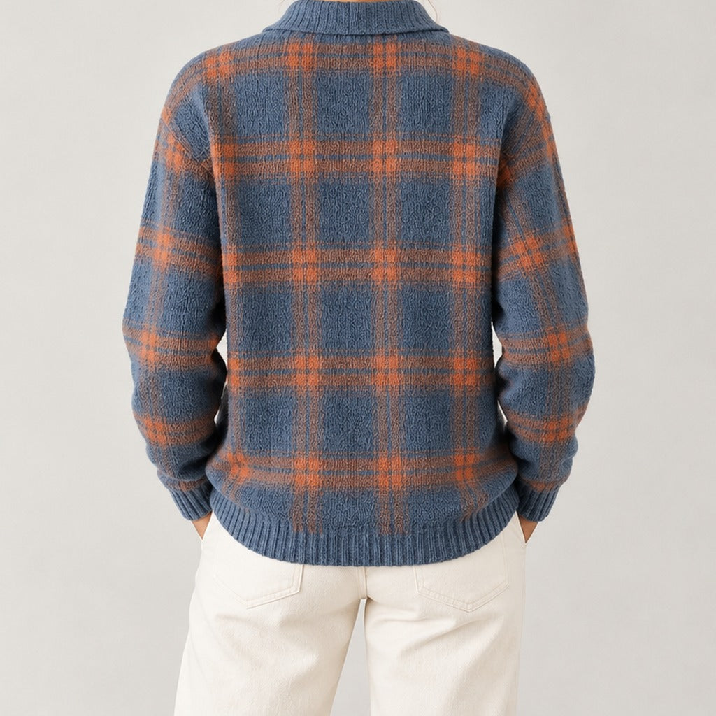 Emmeli Plaid Sweater - Lead Product Detail