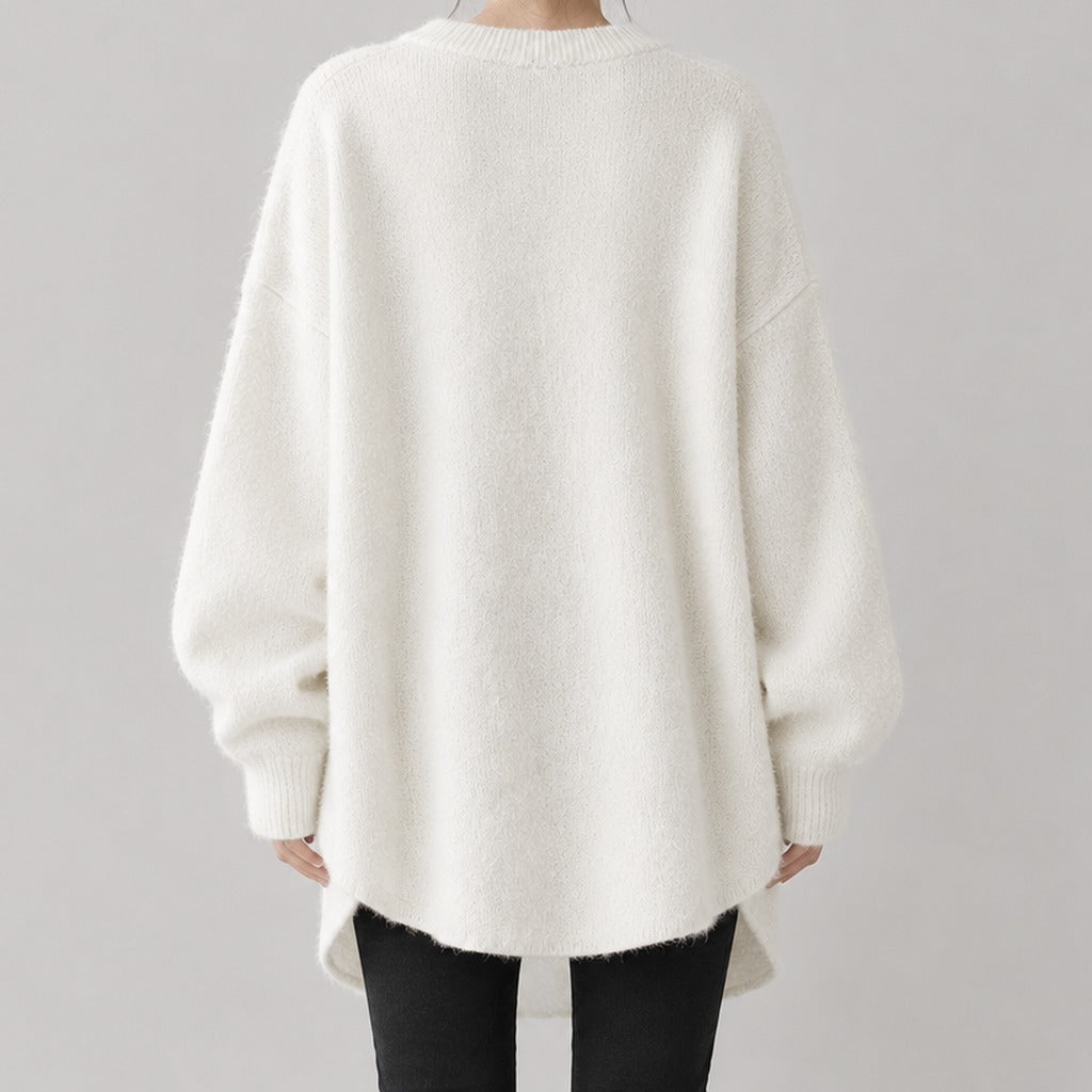 Erminia Oversized Knit Sweater - Lead Product Detail
