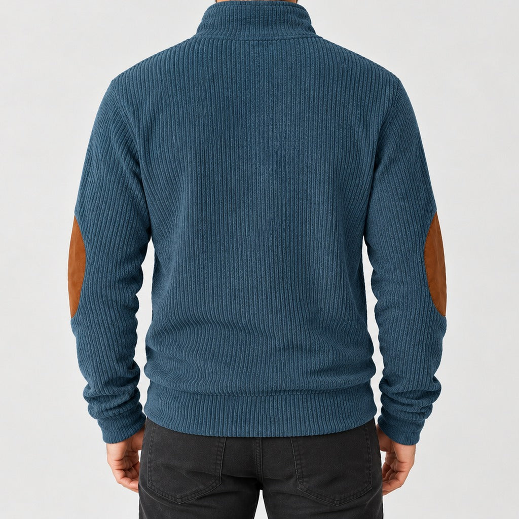 Beat Ribbed Pullover Jacket - Lead Product Detail