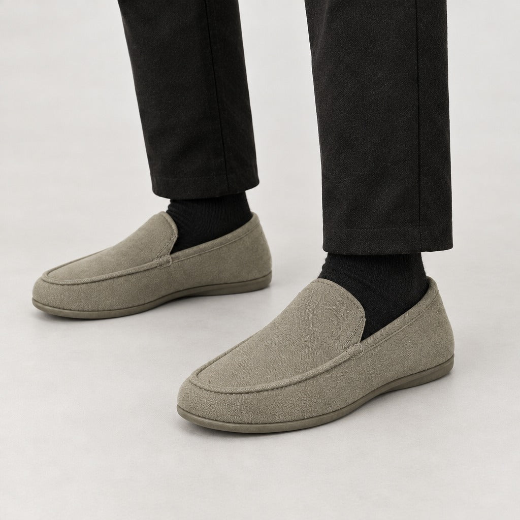 Carles Textured Loafers - Lead Product Detail