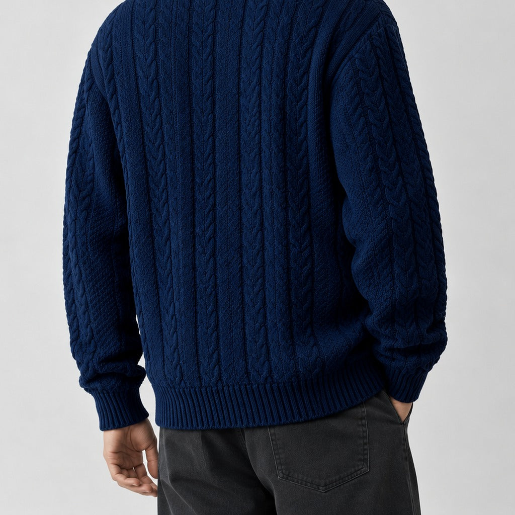 Fabiano Textured Crewneck Sweater - Lead Product Detail