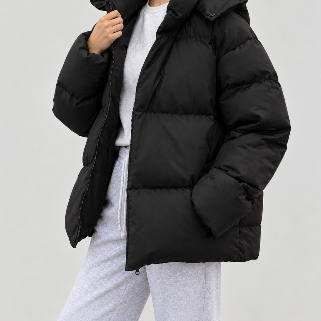 Lajla Hooded Puffer Jacket - Lead Product Detail
