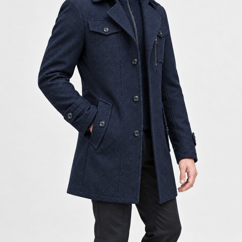 Gebhard Wool Double Coat - Lead Product Detail