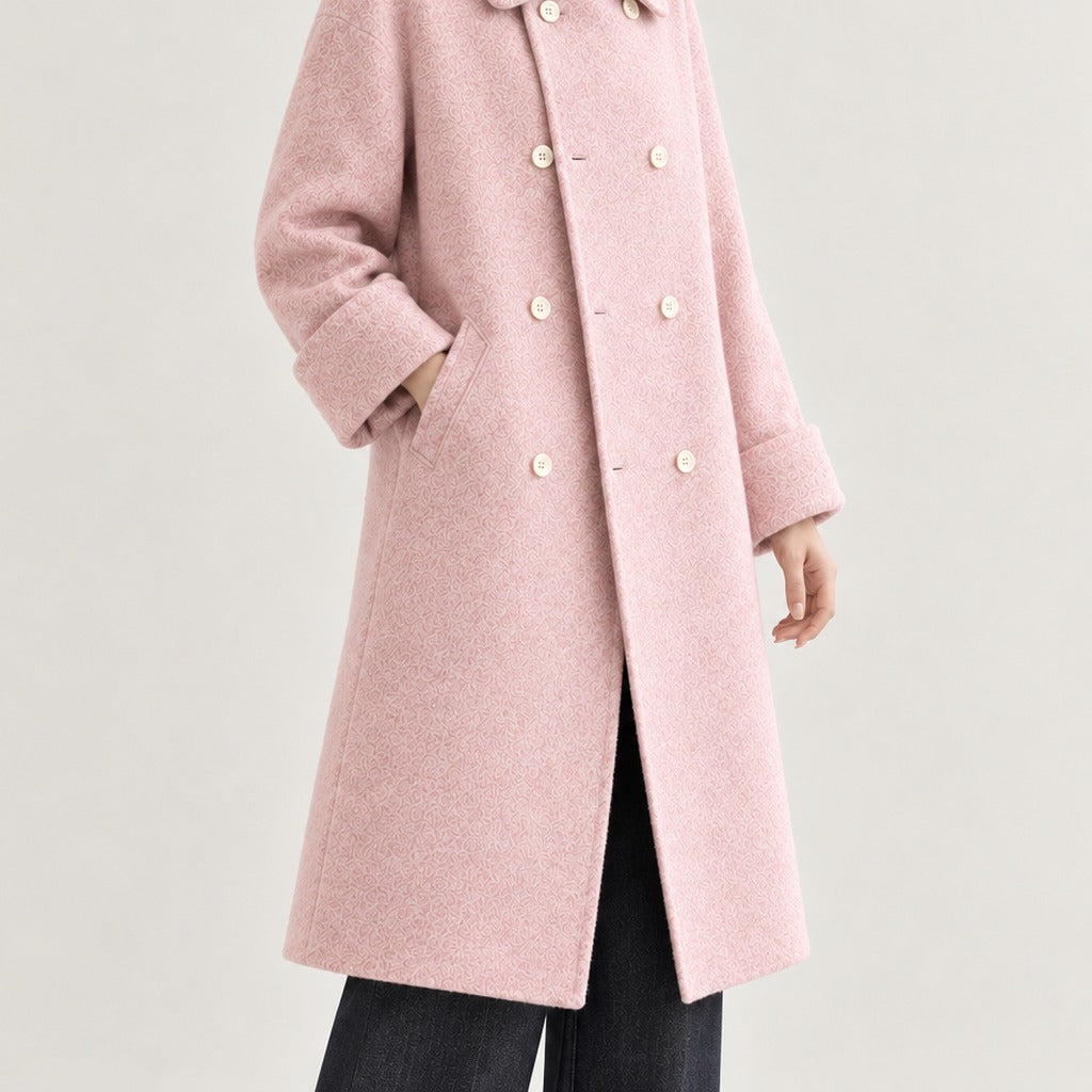 Lys Double Breasted Coat - Lead Product Detail