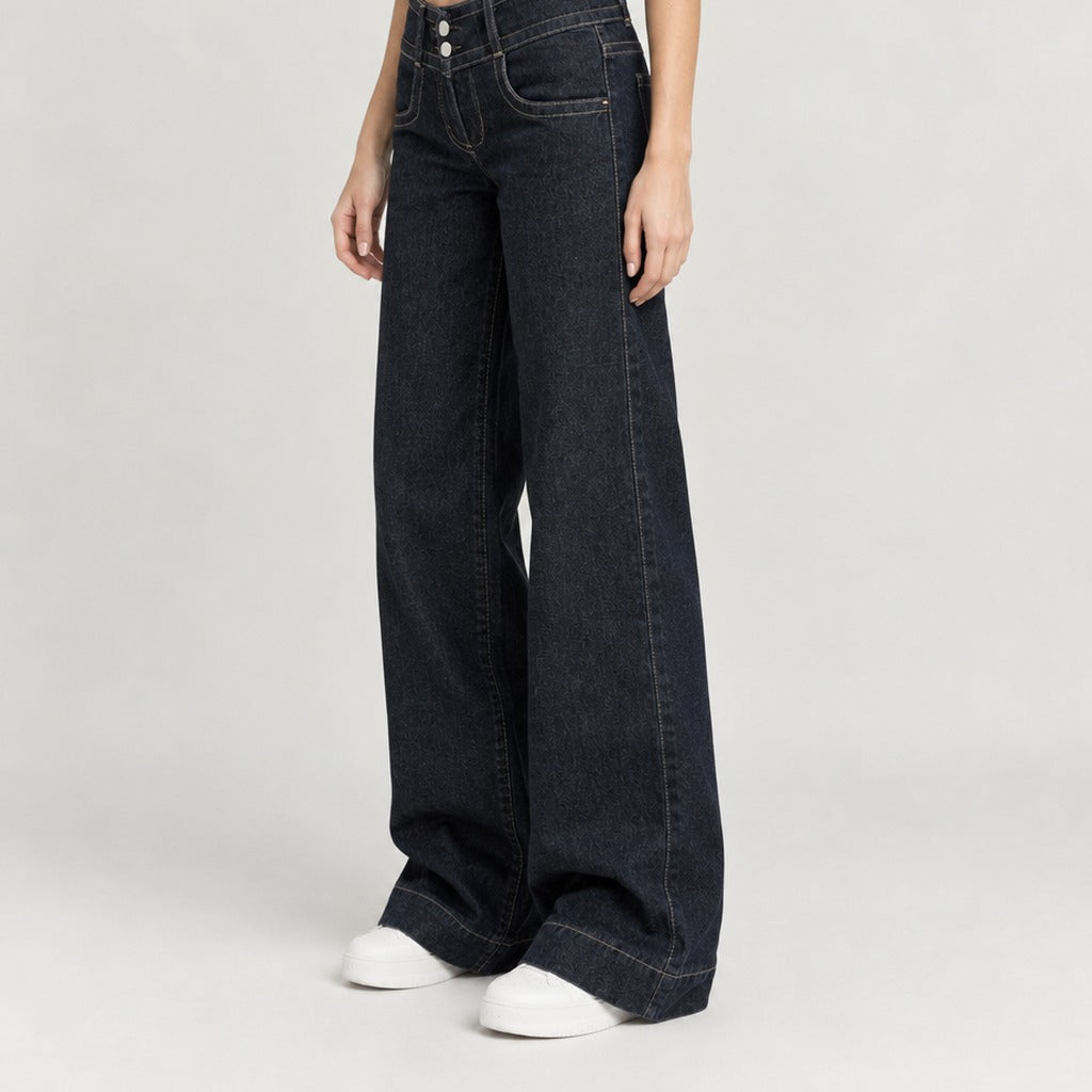 Magali Double Waistband Jeans - Lead Product Detail