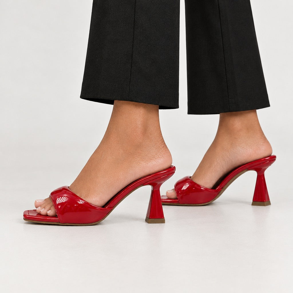 Mariapia Square Toe Mules - Lead Product Detail