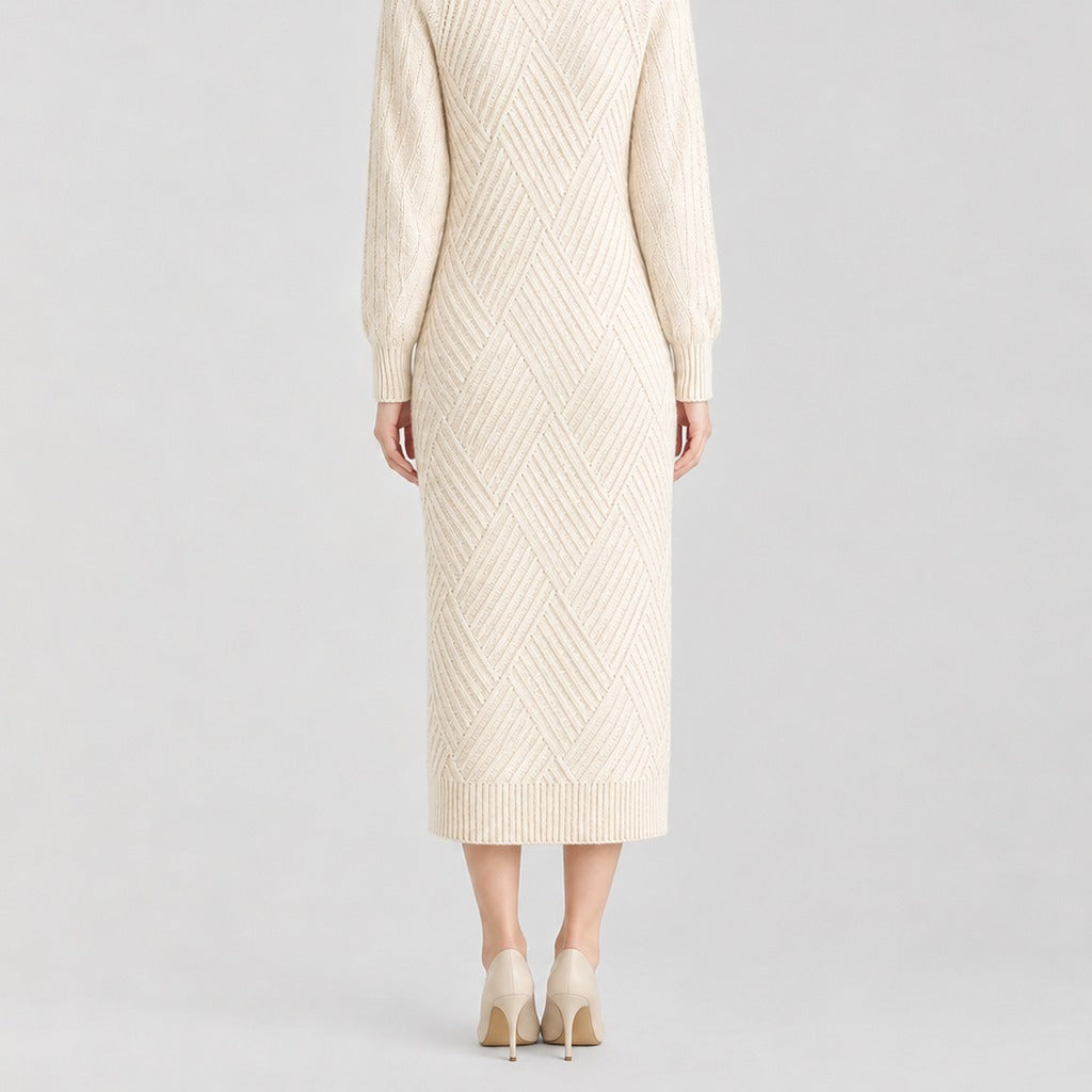 Merethe Knit Turtleneck Dress - Lead Product Detail