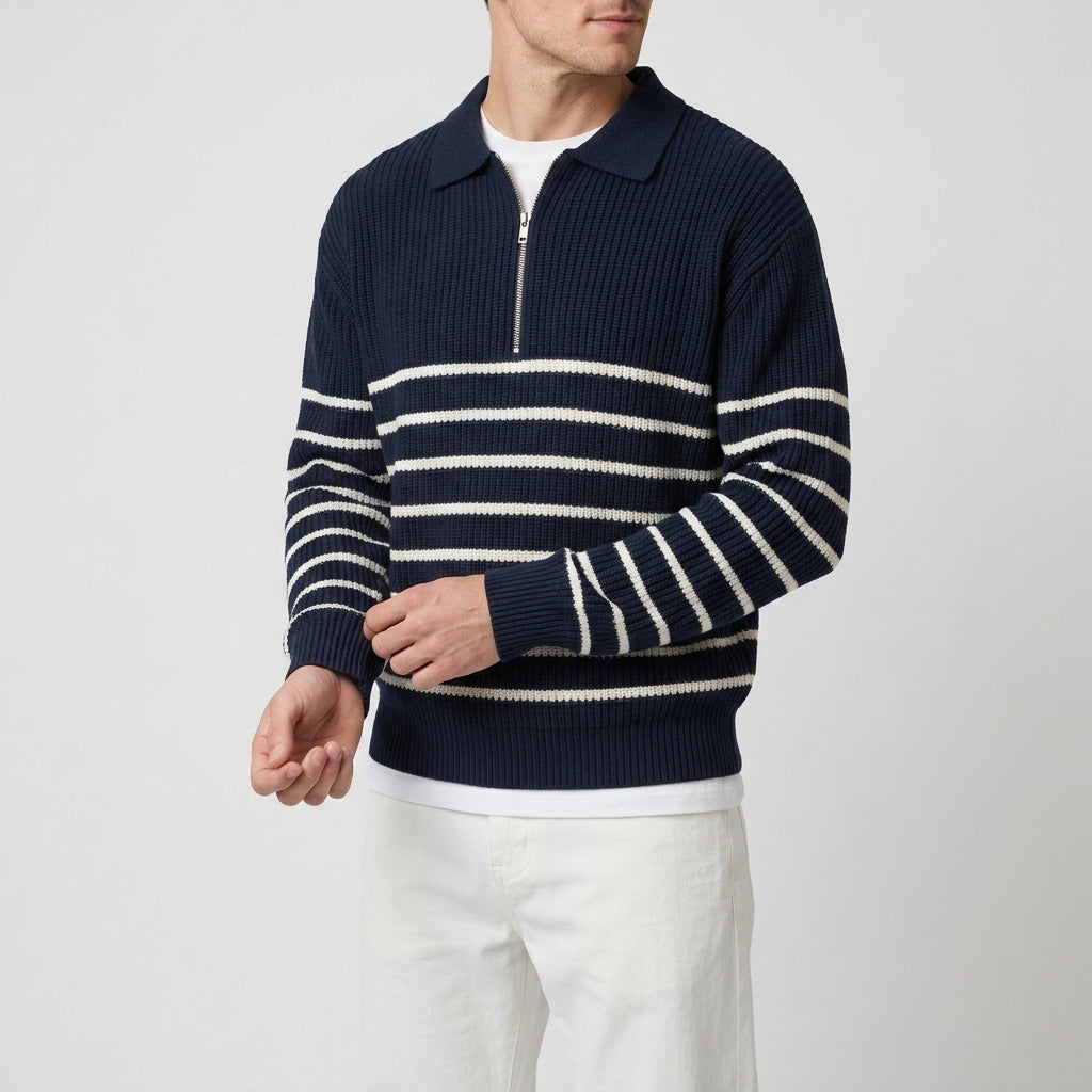 Navy & White