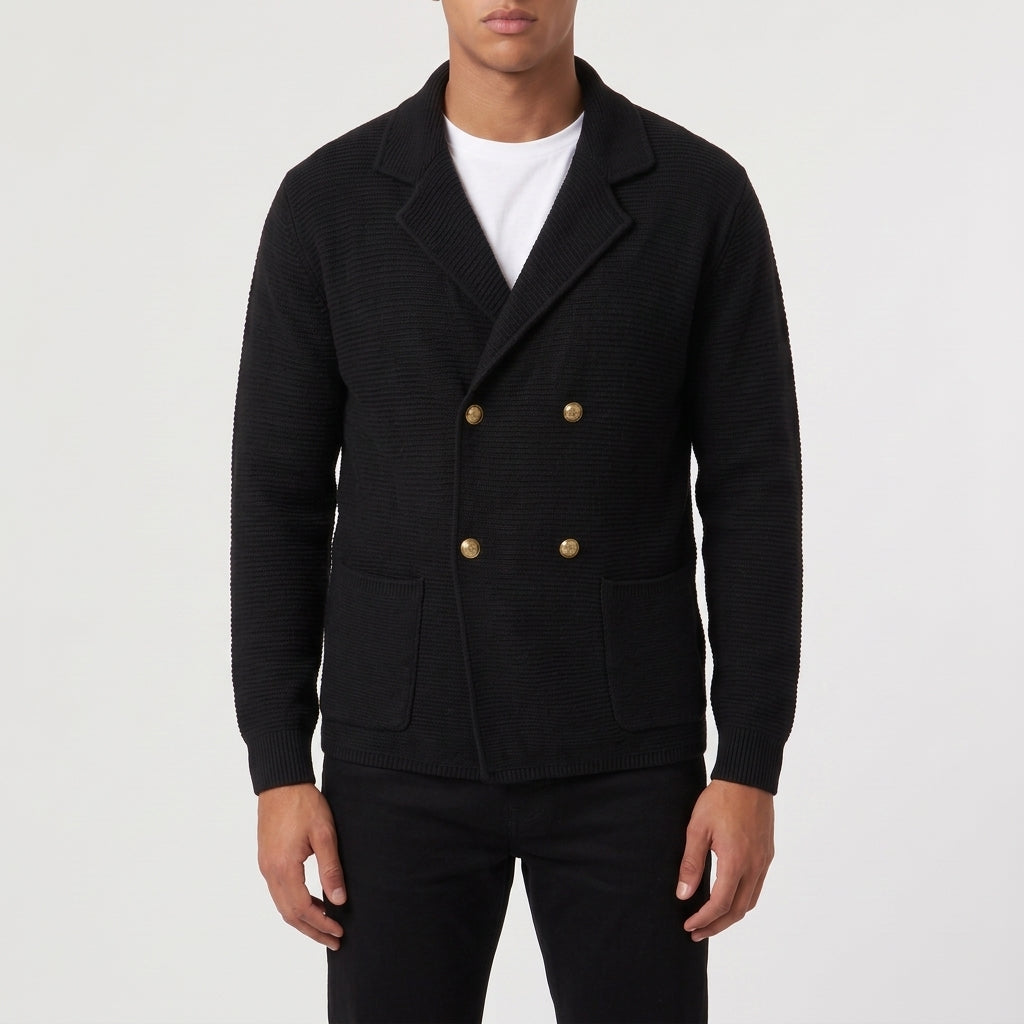 Barnaby Knit Blazer - Black