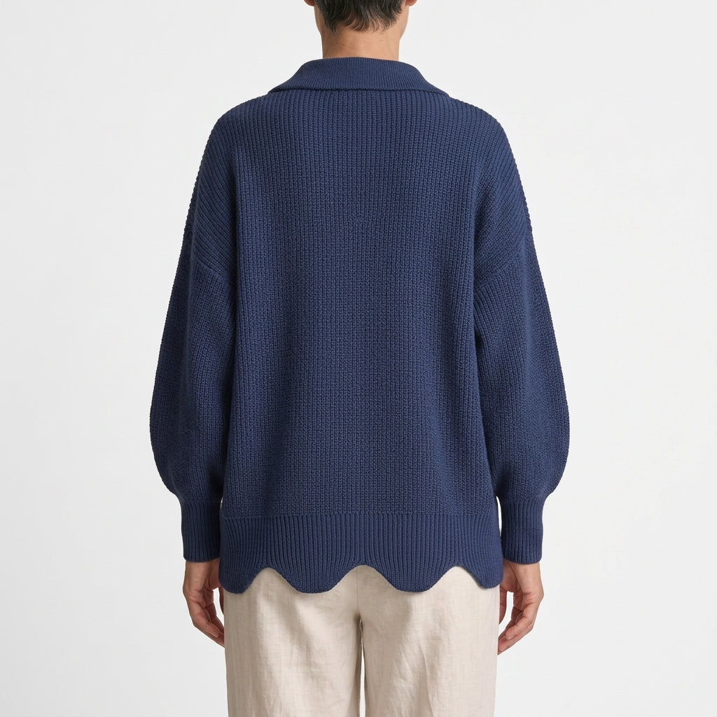 Doris Scallop Hem Cardigan