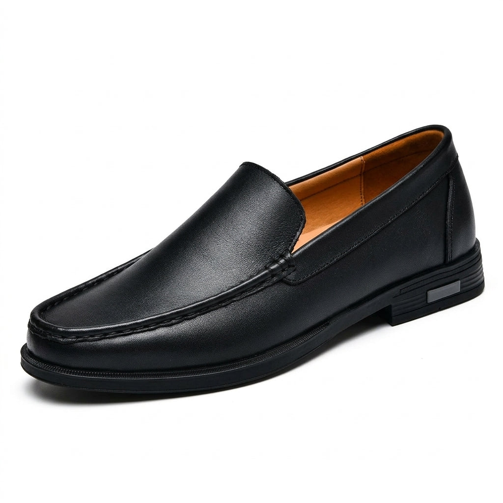 Piers Leather Loafers - Black
