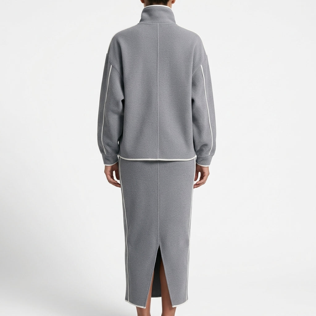 Ingeborg Piped Skirt Set