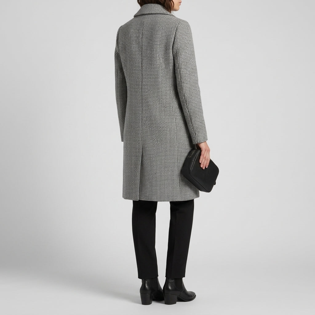Agathe Houndstooth Coat