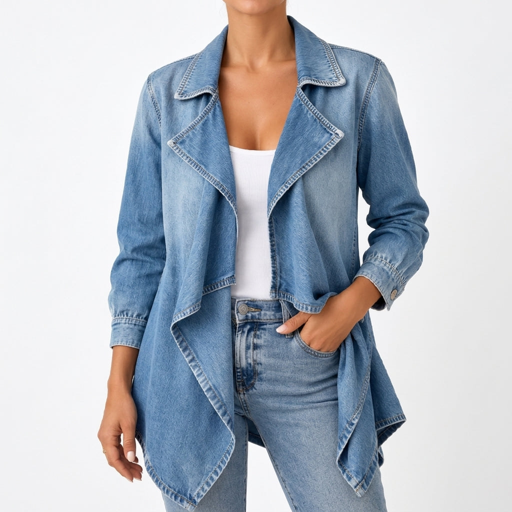 Kaja Denim Waterfall Jacket - Light Wash