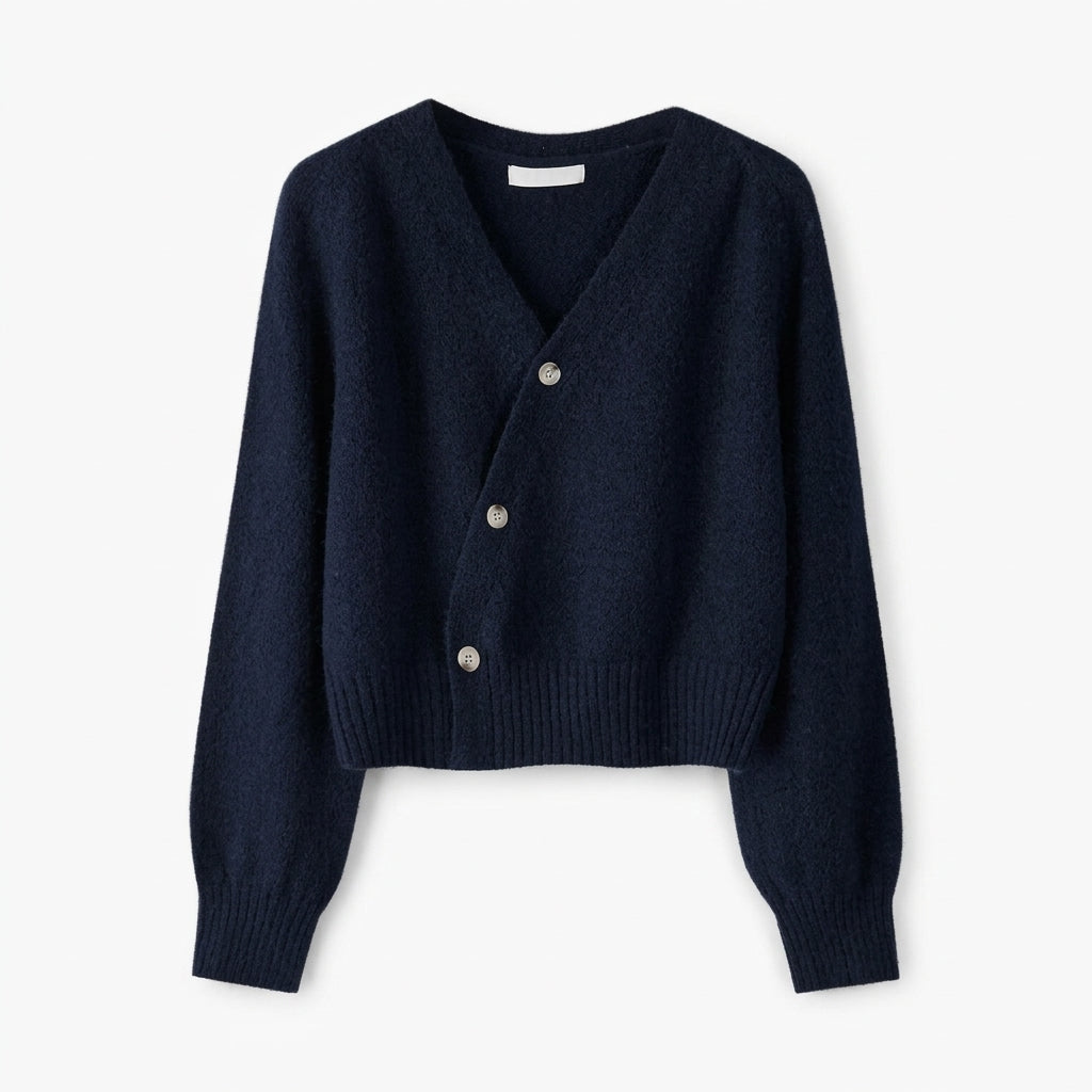 Lis Asymmetric Cardigan - Navy
