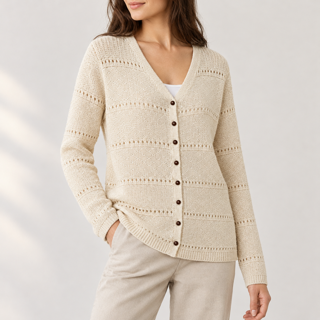 Marina Pointelle Cardigan