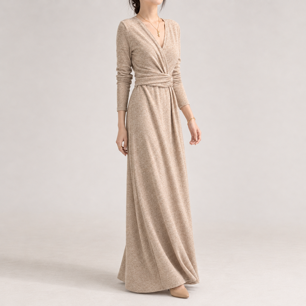 Fiona Ruched Wrap Dress