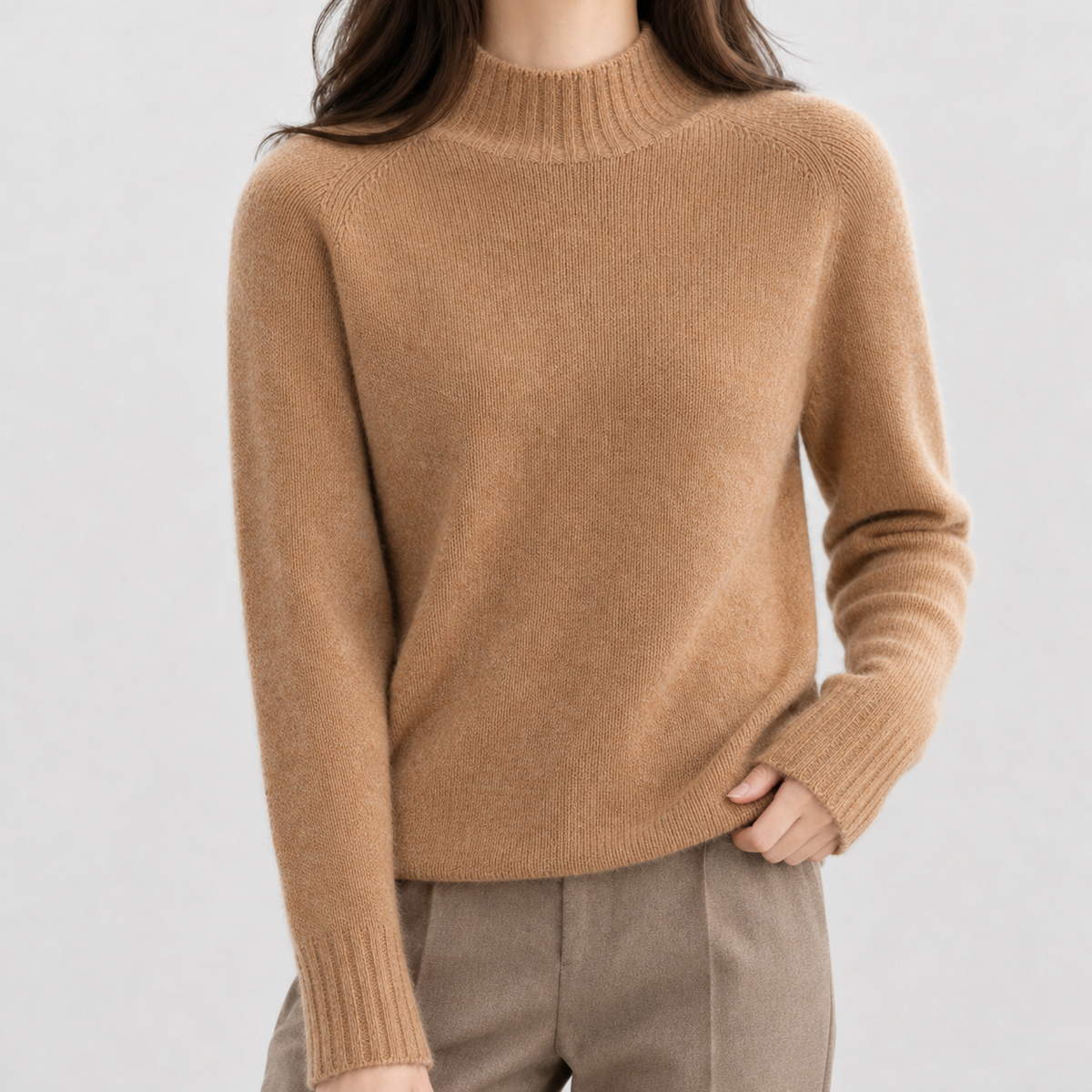Laure Cashmere Sweater - Golden Camel