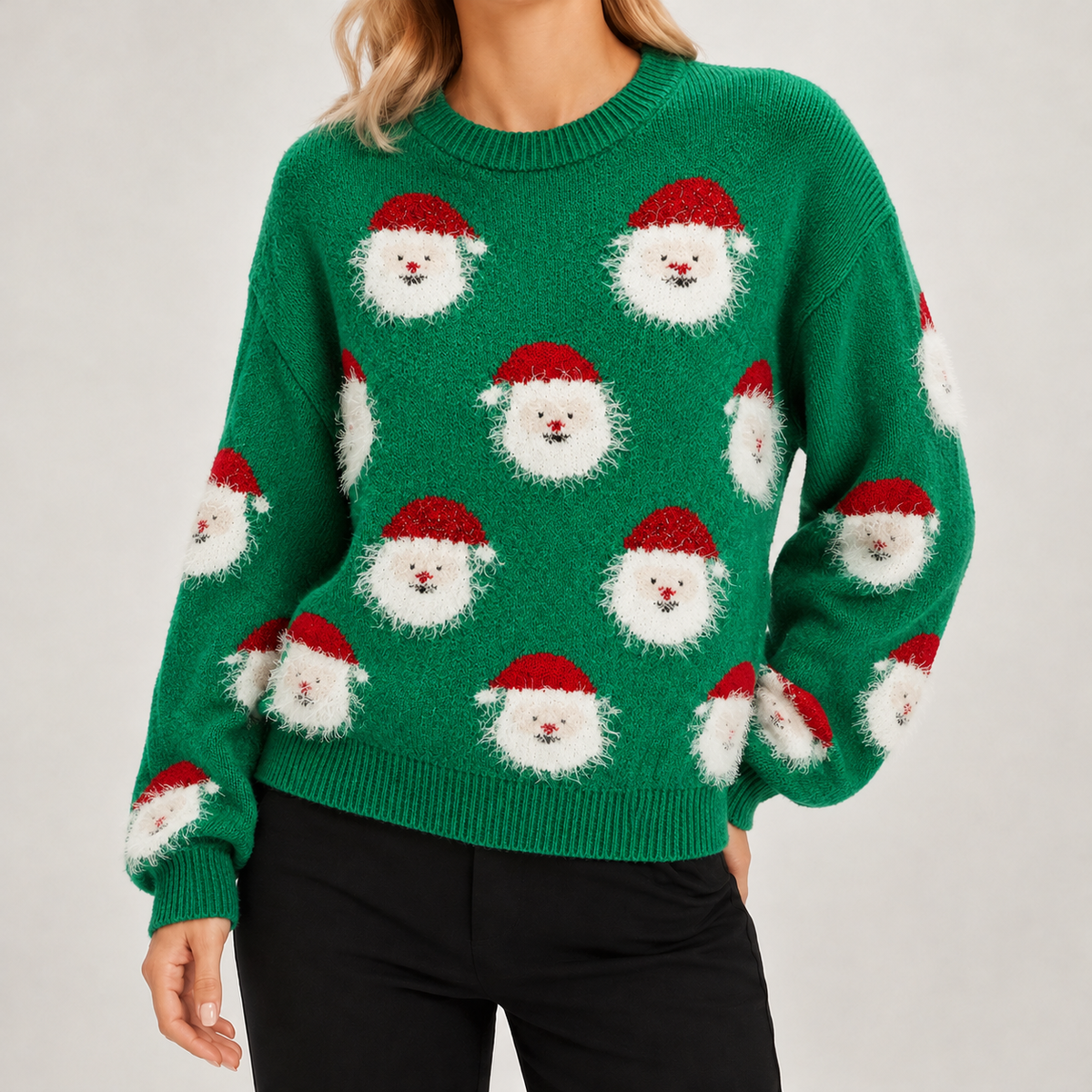 Calista Santa Sweater - Green