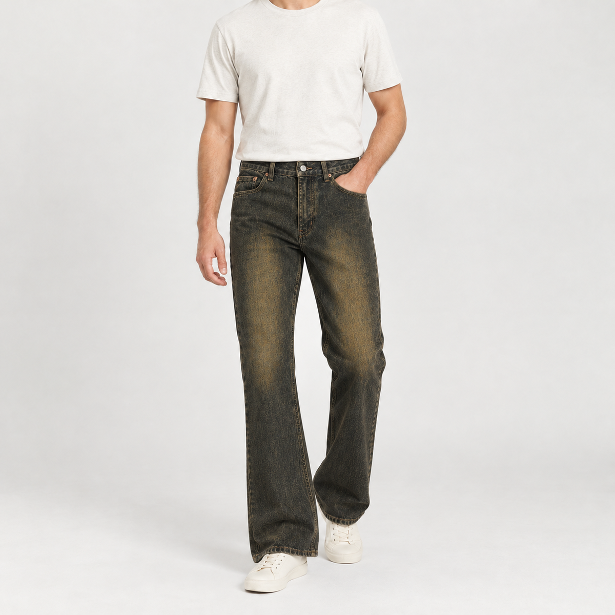 Vito Flared Jeans - Rust Soil