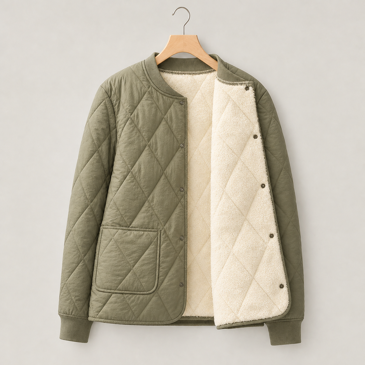 Georg Quilted Jacket - Light Green