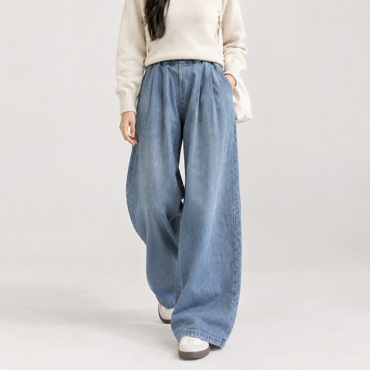 Jocelyne Wide Leg Pants - Retro Blue