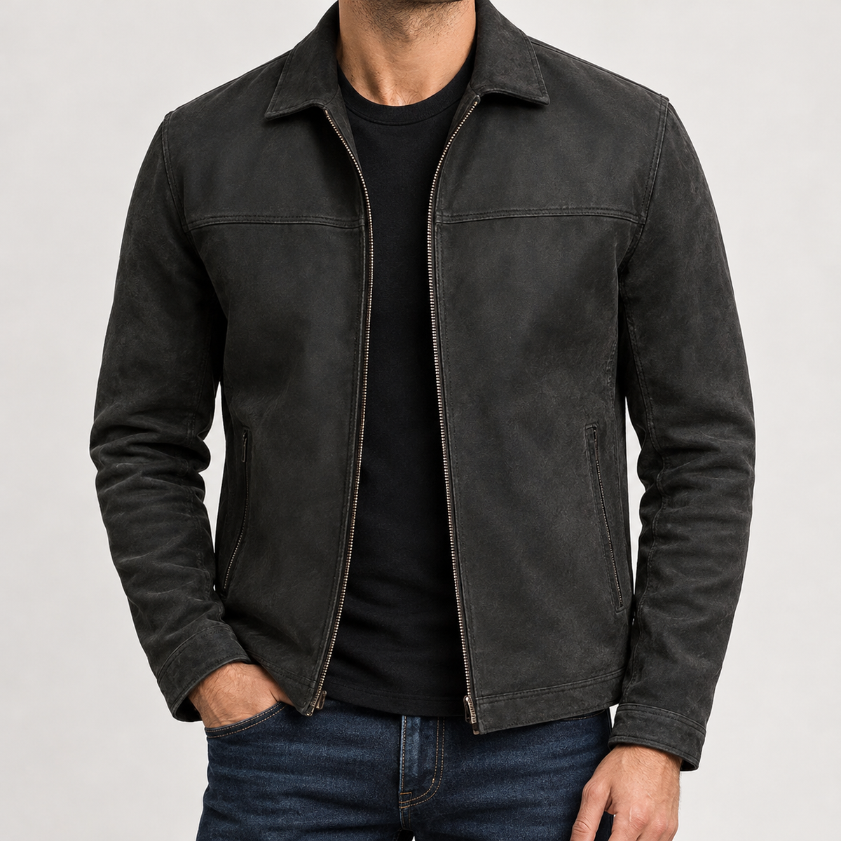 Gunnar Zip Jacket - Black