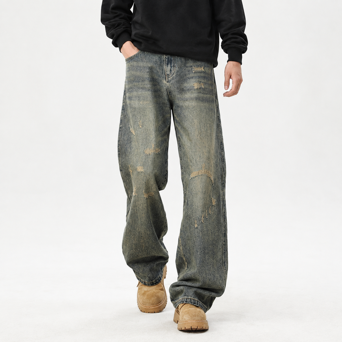 Blake Relaxed Jeans - Blue